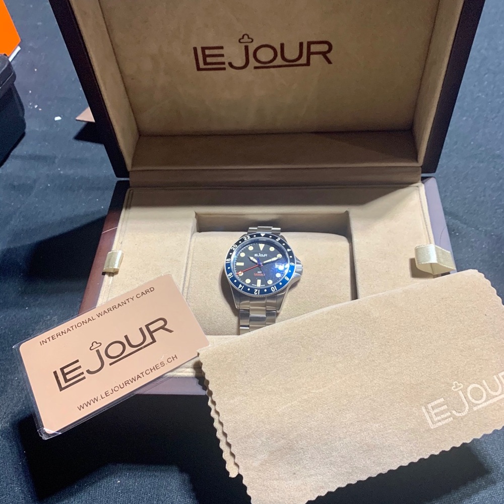 Le Jour Watch Seacolt GMT Batman Sapphire Crystal